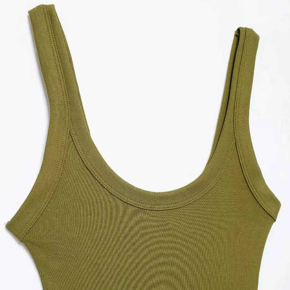 Skinny Ribbed Bodysuits for Women, O Neck, Straps, Snap-Button, Female Playsuits, Sexy Fashion