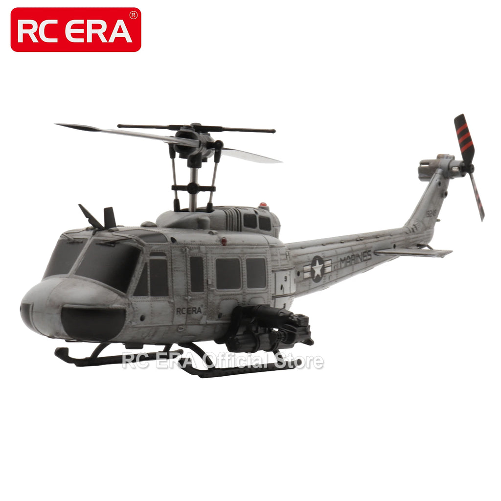 RC ERA C032 UH1 Huey Weathered Marine 6ch RC Helicopter with Optical Flow TOF Auto Stabilized Remote Control Hobby Toys for Boy