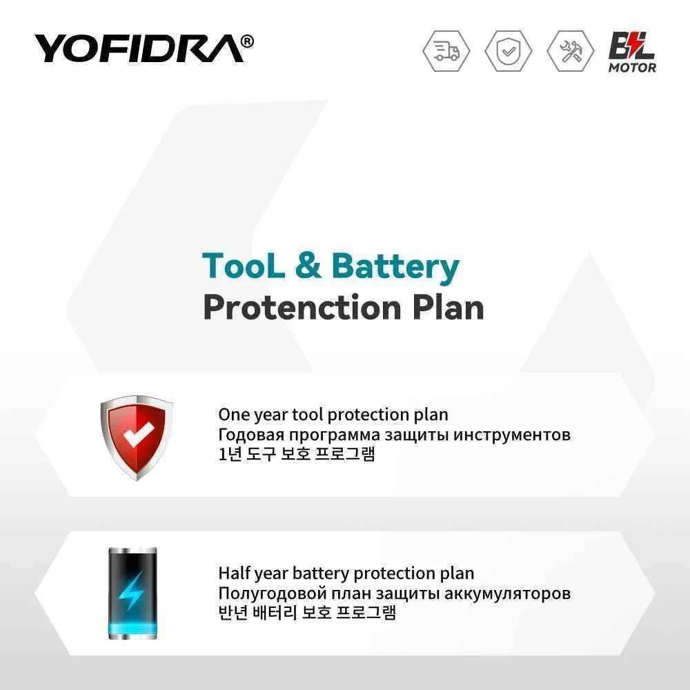 YOFIDRA 200Bar Brushless High Pressure Washer Gun Electric Car Washer Garden Watering Gun Cleaning Tools for Makita Battery Pins