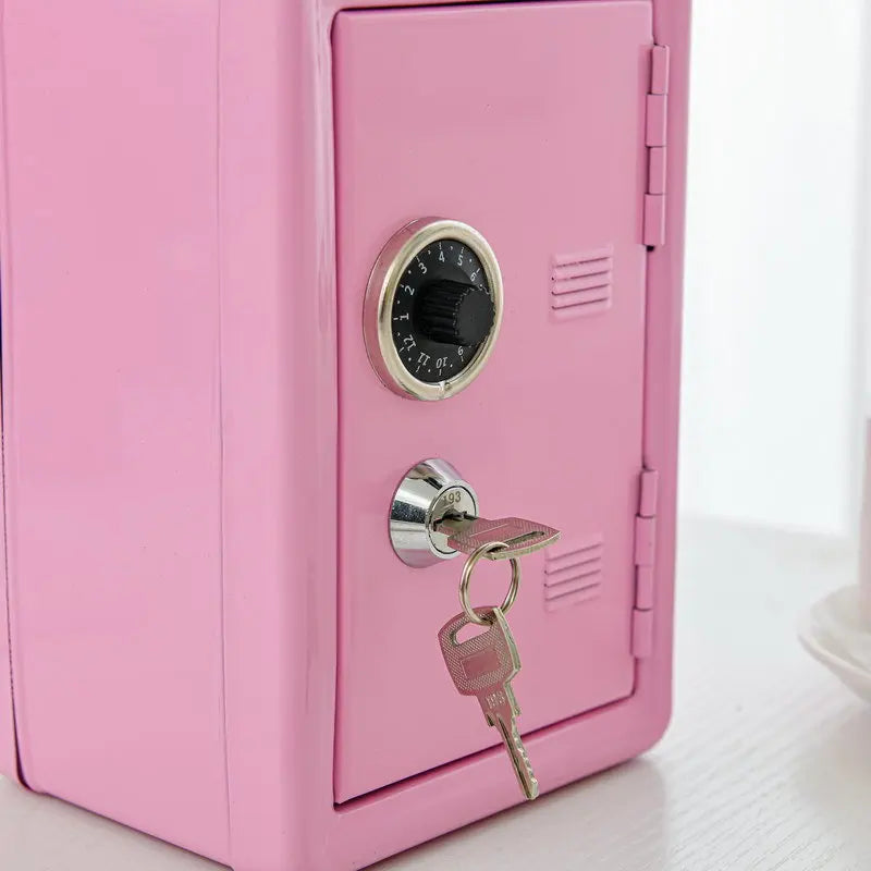 Kids Money Bank with Lock, Mini Metal Safe Box for Cash & Savings, Educational Gift Idea, Wholesale PriceMetal Cash Keeper