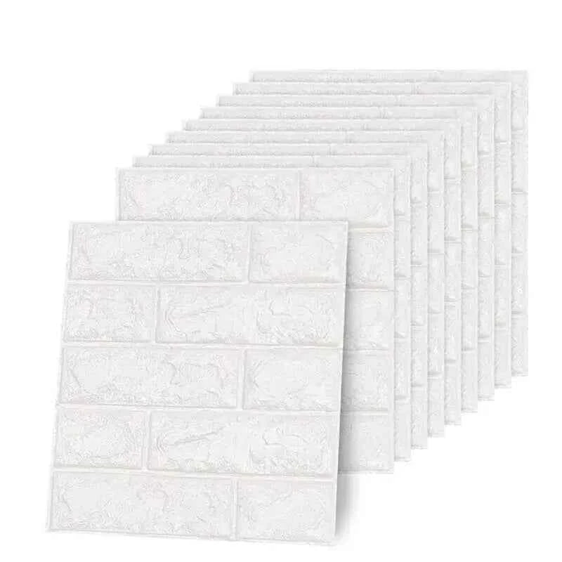 3D Three-dimensional Wall Stickers Self-adhesive Wallpaper Anti-collision Decorative Stickers 10pc