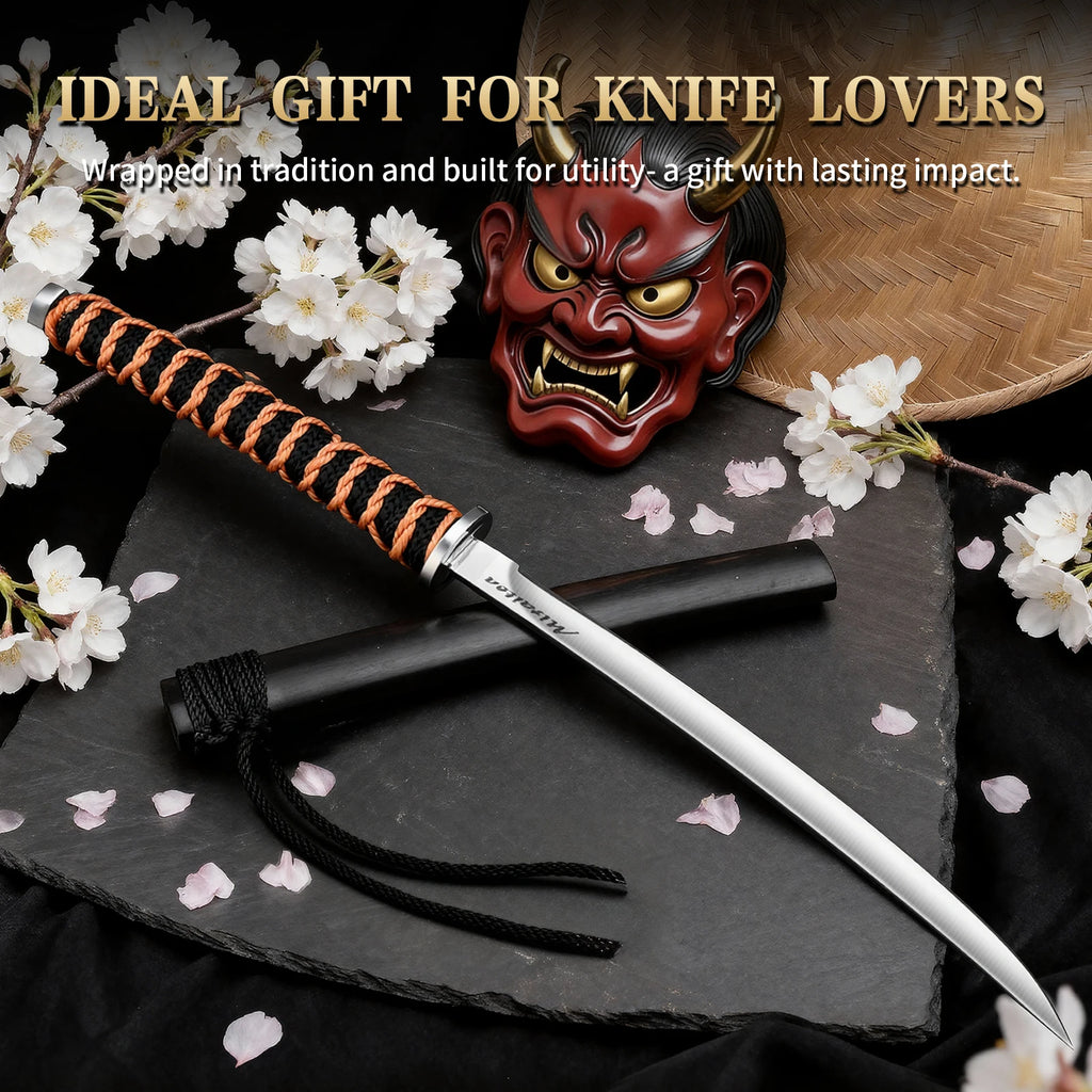 Professional Japanese Katanee Outdoor Tactical Knife with High-quality Stainless steel blade Multi-purpose Pocket Knifes