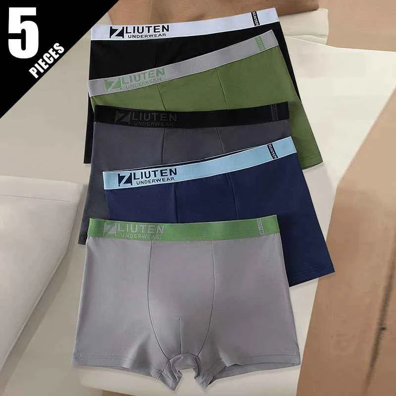 5 /10 Pack Men's Black Gold Printed Boxer Underwear Comfortable And Versatile Plus Size Sexy Young Men's Leisure Sports Beach sh