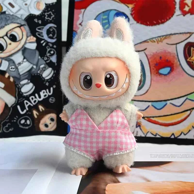 Swimsuit Beach Diving Surfboard for 15/17cm Labubu Glasses Swimming Circle for Labubu V1/V2/V3 Doll Clothes Outfit Accessories