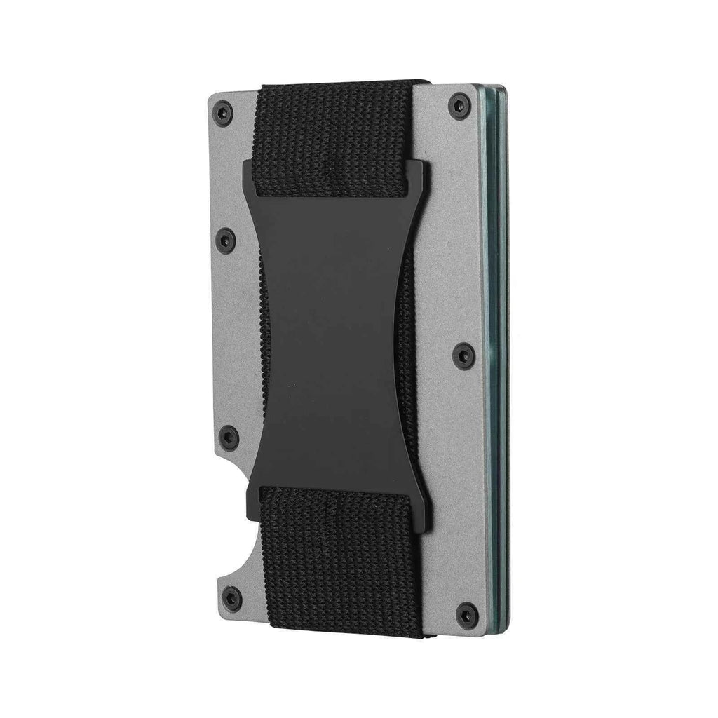 New Slim Fashion RFID Protection Card Holder Men Women Aluminum Wallet Elasticity Back Pouch ID Credit Case Unisex Travel Purse