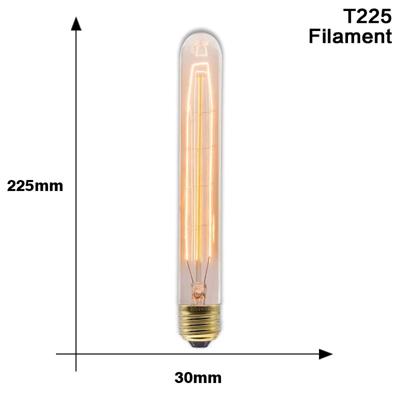 Retro Edison Light Bulb E27 40W 220V A60 ST64 G80 G95 T45 Incandescent Bulb Ampoule Vintage Edison Lamp Filament For Home Decor