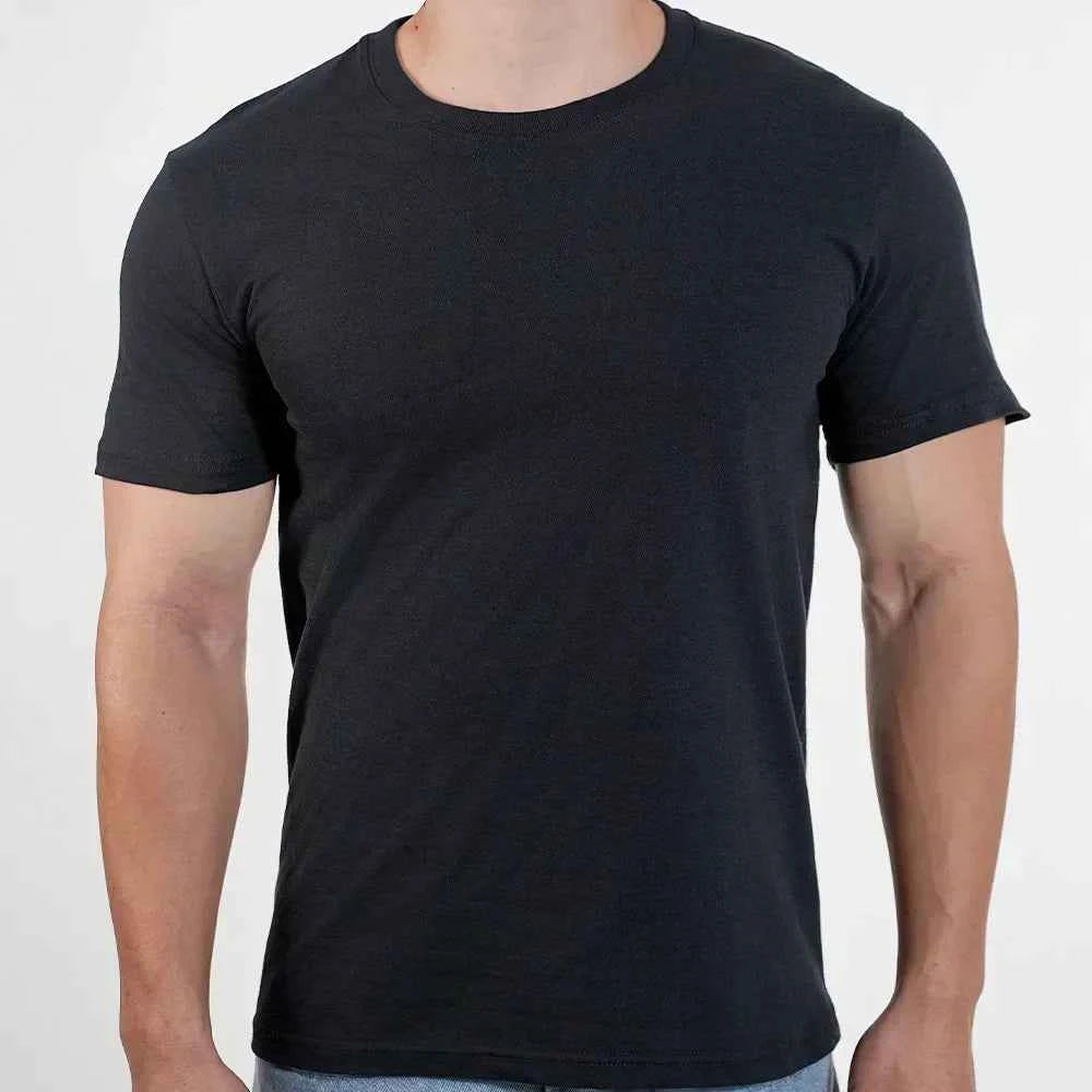 Men O-Neck T-shirt Polyester Thin Solid Color Fitness Muscle Joggers Bodybuilding Short Sleeved Tee Breathable Quick Dry tops