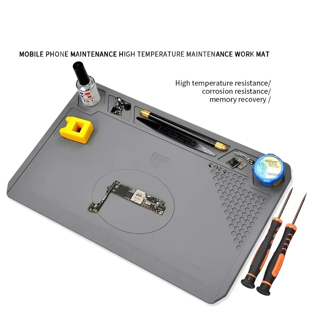 ESD Heat Insulation Soldering Mat Computer Phone Repair Tool Kit Working Silicone Repair Pad Heatresistant Maintenance Tool Kit