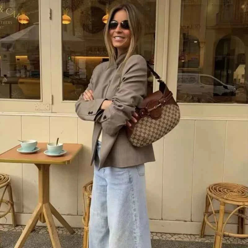 Women's Spring Blazers Blouse 2026 New Fashion Young Women's Elegant Travel Holiday Jackets Spring Street Sarm Blazers Jackets