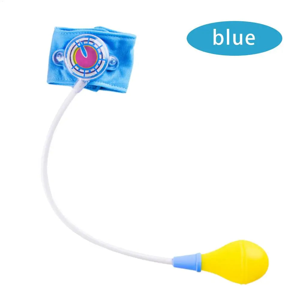 Kids Doctor Play Set Simulation Blood Pressure Monitor Toy, Pretend Medical Checkup Kit for Children Educational Gift