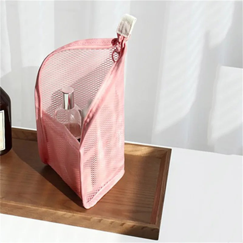 Women EVA mesh Cosmetic Bag Travel Storage Makeup Bag Organizer Female Make Up Pouch Portable Small Large Toiletry Beauty Case