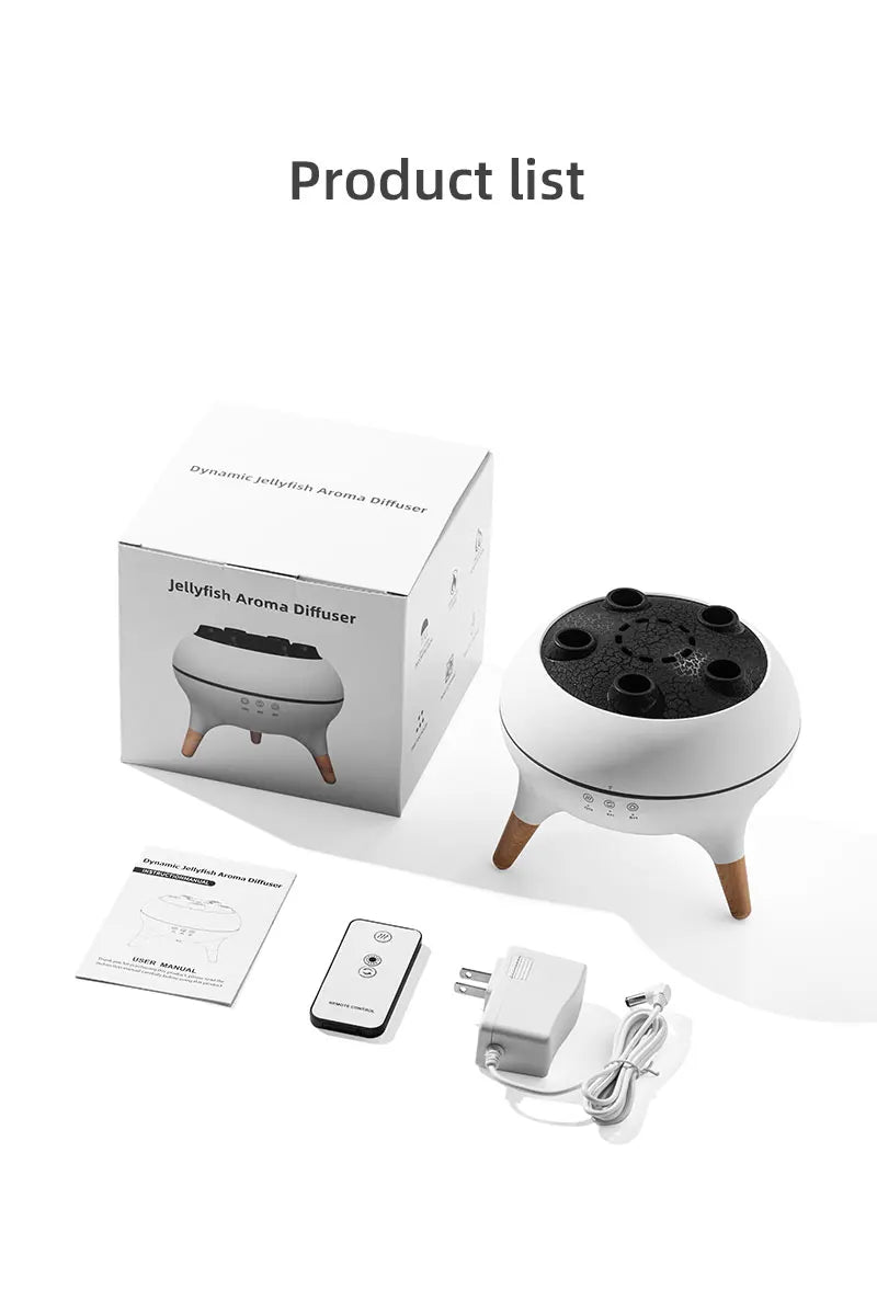 Jellyfish Aroma Humidifier Aromatherapy Diffuser Creative Ultrasonic Essential Oil Diffuser Remote Control Mist Humidifier