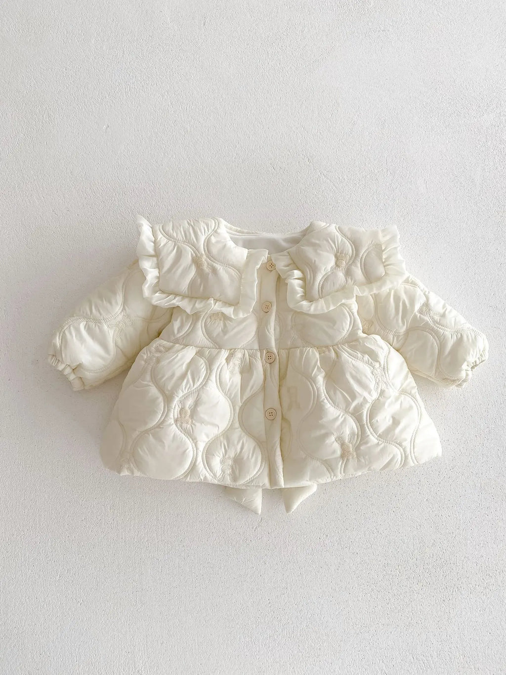 Stock Clearance 90cm 7935 Baby Girls Cotton-padded Jacket Coat Winter New Plus Velvet Baby Girl's Coat Fashion Warm Outerwear