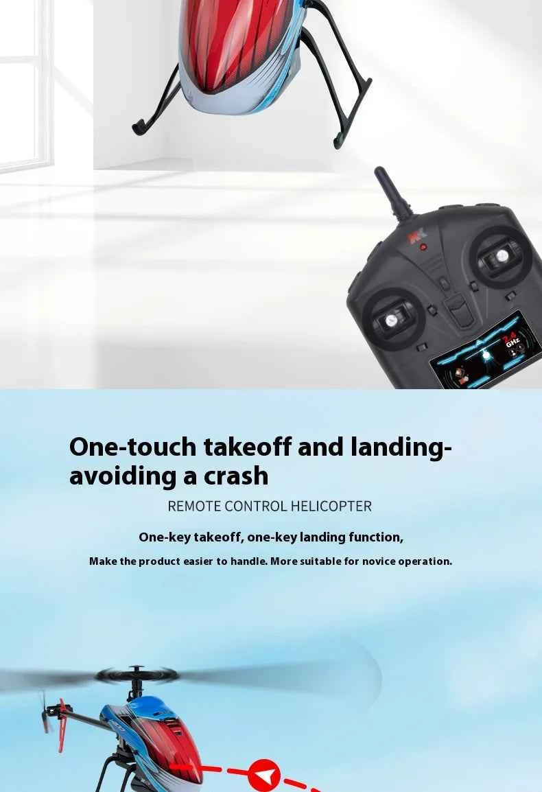 WLtoys RC Helicopters K200 2.4Ghz 4CH 6-Aixs Gyroscope Fixed Height Single Blade Propellor Gyro Mini RC Toys For Kids Gift