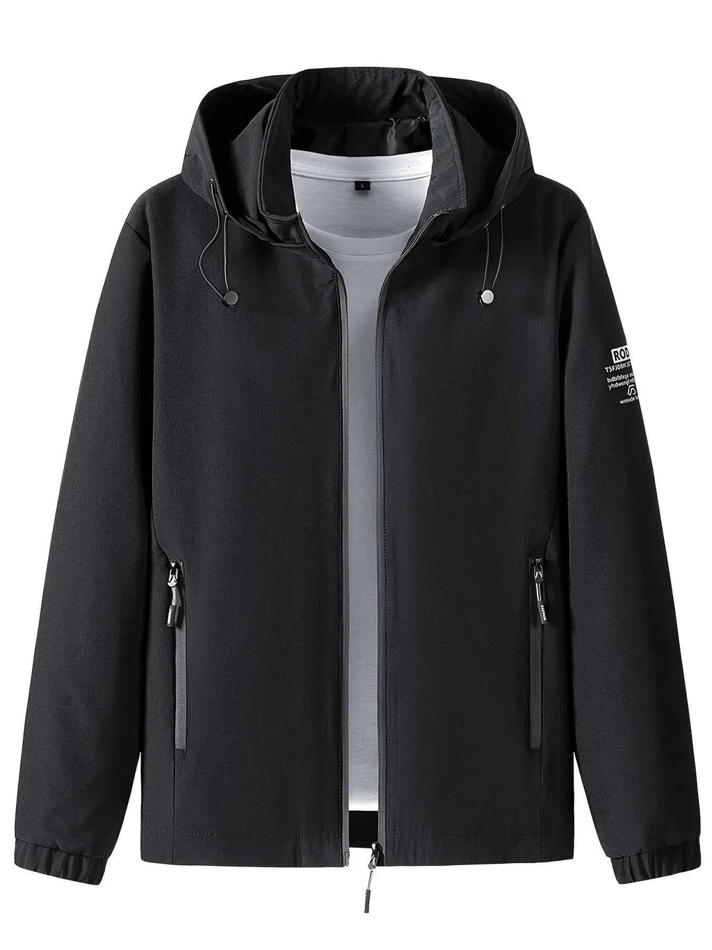 Windproof detachable hooded jacket Korean style trendy loose fashion casual men's jacket