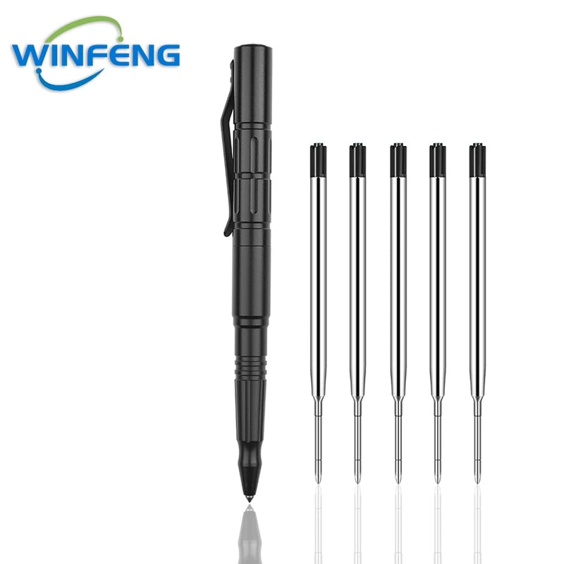 Self Defense Tactical Pen Security Protection EDC Tool Office Student BallPoint Pen Emergency Windows Breaker Survival Equipment