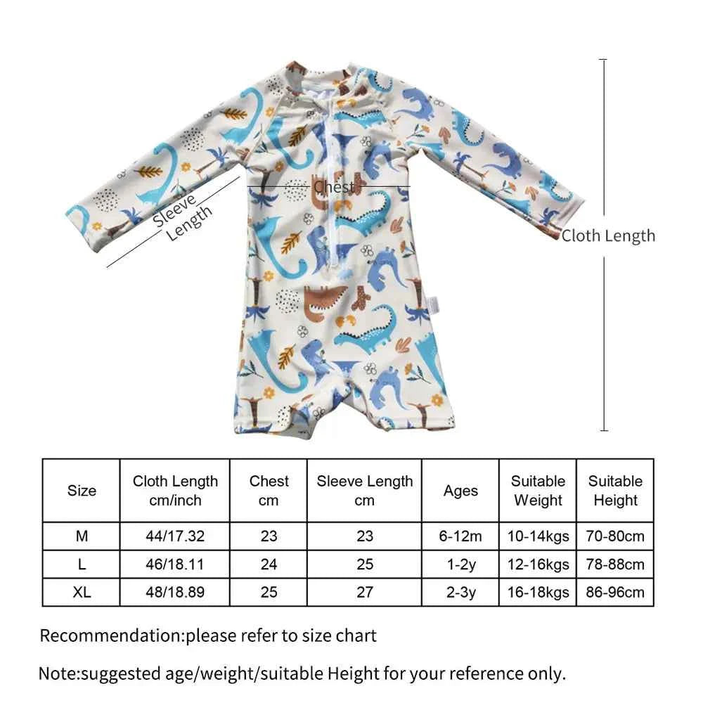 EezKoala Children's One Piece Swimsuit Sunscreen Quick-Dry Baby Surfing Suit for Boys Girls Swimwear Toddler Bathing  Swim Cloth