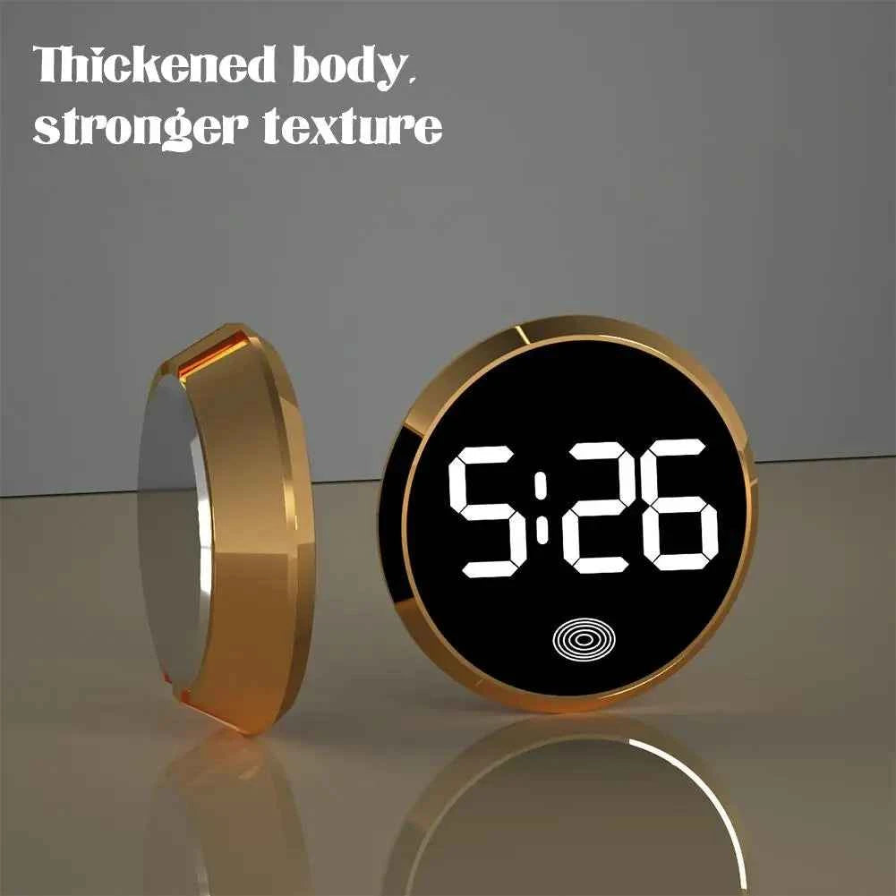 LED Car Clock Luminous Automobiles Internal Stick-On Mini Digital Clocks Auto Ornament Car Accessories
