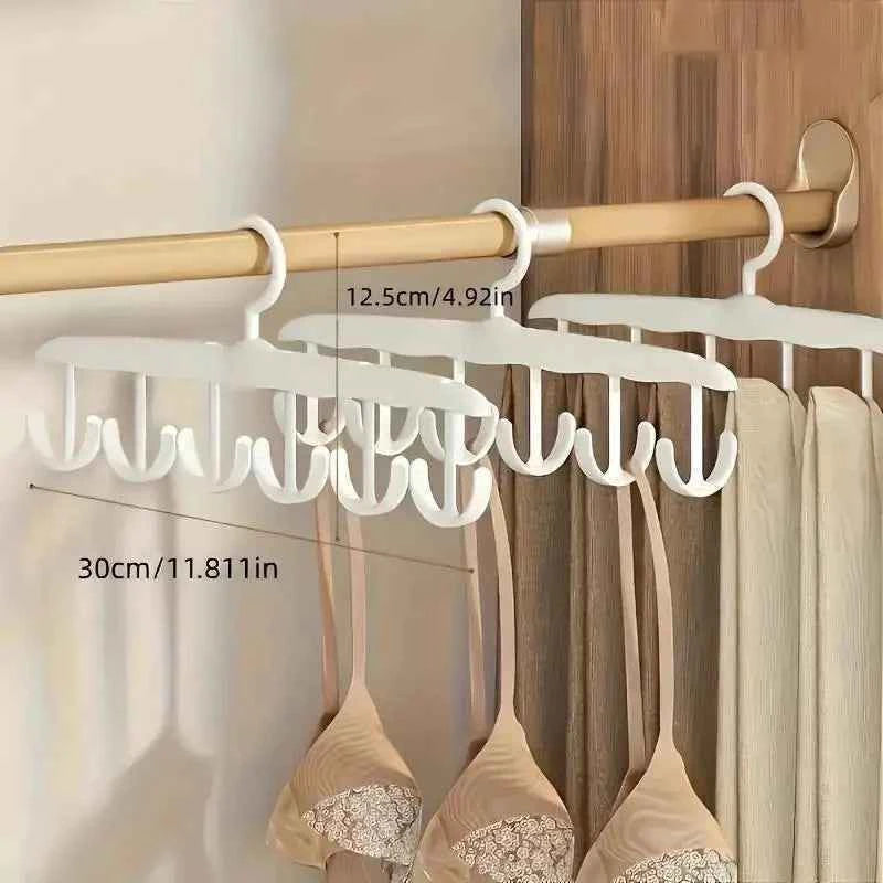 12-Hook Rotating Hanger – Space-Saving Closet Organizer for Ties, Belts, Underwear, Skirts | Portable Home & Dorm Storage 2030