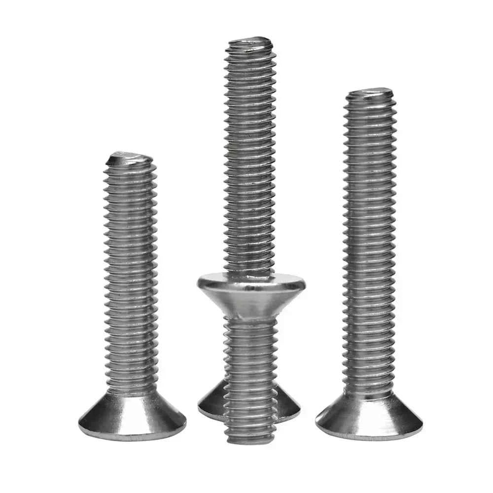 304 Stainless Steel DIN7991 Countersunk Head Hex Socket Screws Bolt Allen Thread Machine Metal Screws M2 M2.5 M3 M4 M5 M6 M8 M10