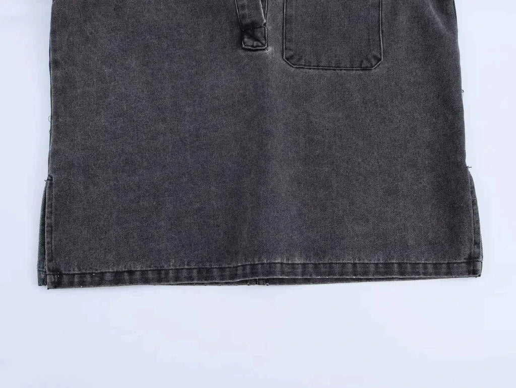 2024 Autumn Jeans Sets Women Turn-down Collar Casual Top Fashion High Waist Streetwear Female Denim Pant Two Piece Set