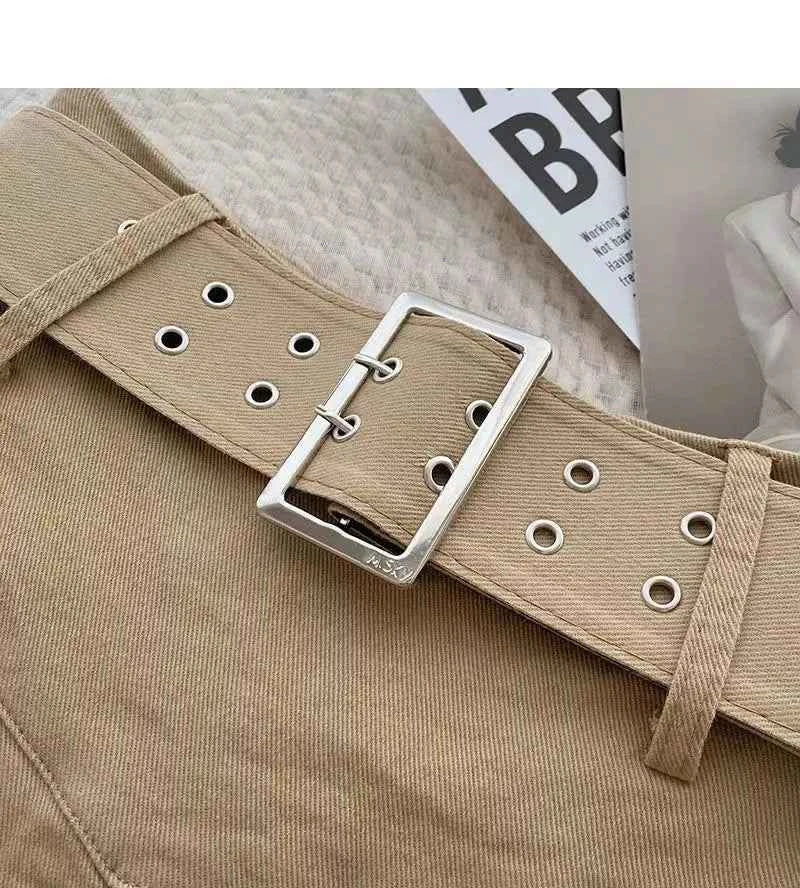 Pleated Skirts Women Korean Style Fashion High Waist Hotsweet Solid All-match Summer Students Chic Streetwear Vintage Popular