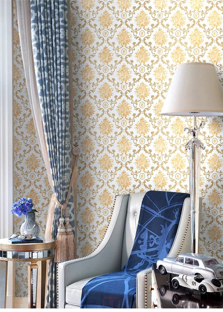 Home Decor Retro Floral Wallpaper Renovation of Bedroom and Living Room Decorative Walls
