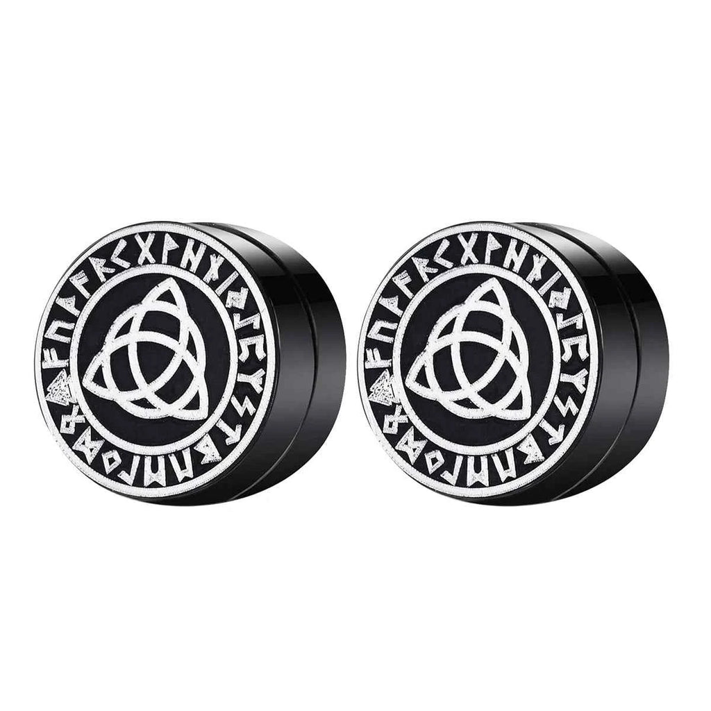 3 Pairs Crystal Strong Magnetic Ear Stud Clip Earrings for Men and Women Punk Round Zircon Magnet Earrings Non Piercing Jewelry