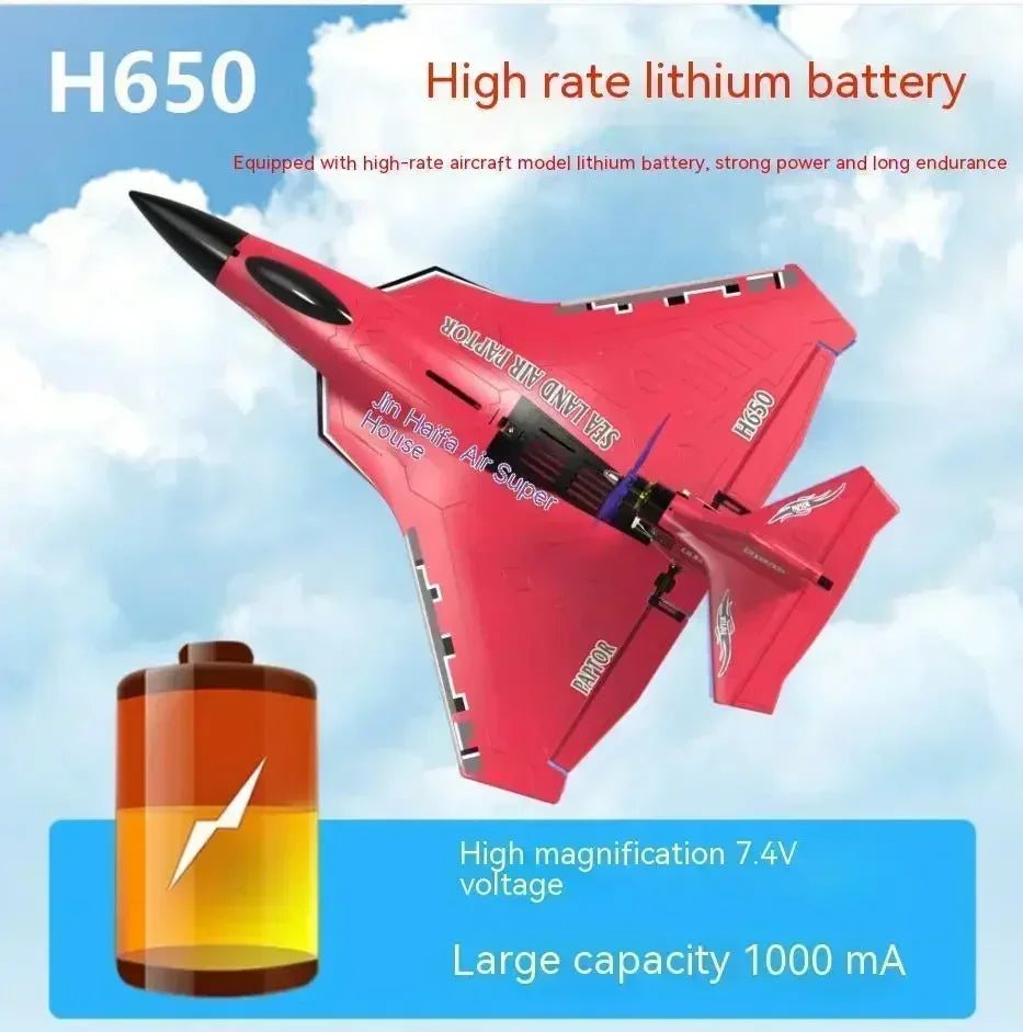 New H650 Raptor Water Land Air Fixed Wing Foam Waterproof Aircraft Brushless Motor Radio-controlled Aircraft Electric Aircraft