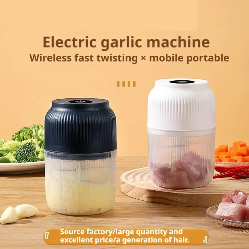 Electric Food Chopper Garlic Crusher Meat Grinder Garlic Press Vegetable Chopper Complementary Food Processor Kitchen Gadgetss