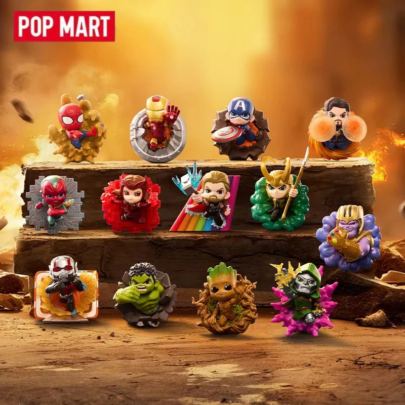 POP MART MARVEL Across The Infinite Series Original Blind Box Surprise Mystery Box Guess Bag Toys Doll Cute Desktop Ornaments