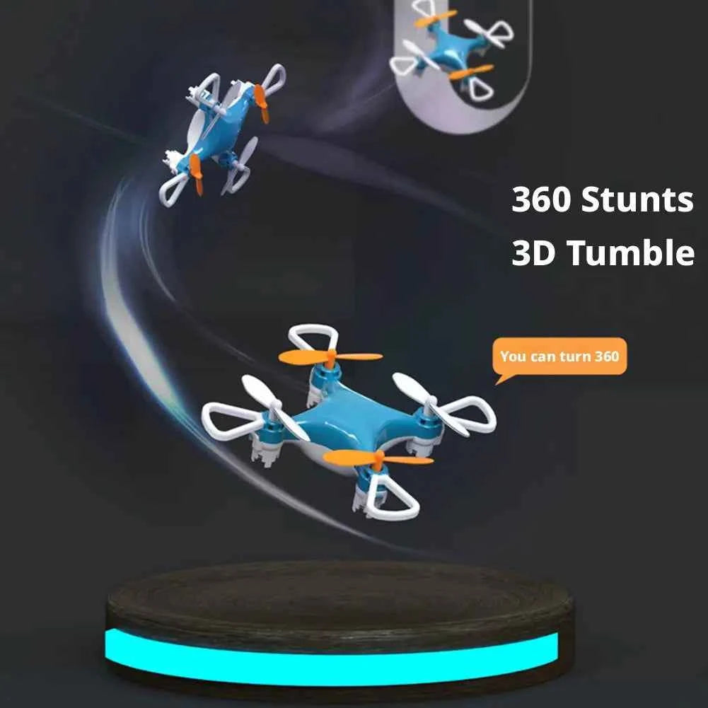 Mini Drone Easy Stunt Flights 360° Tricks Friendly Flyer, Mini Drone for Kids with LED Altitude Hold Propeller Protection Indoor