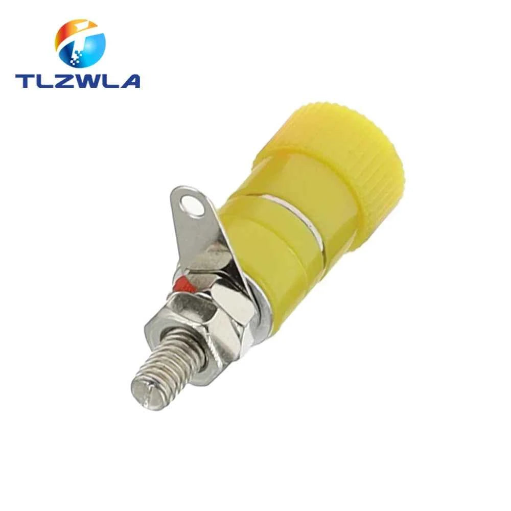 10PCS Terminal Blocks JS-919 4mm Amplifier Terminal Connector Binding Post Banana Plug Jack Mount