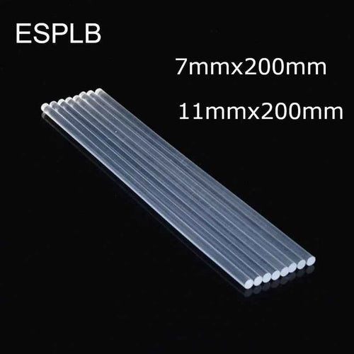 10pcs/Set  7mm/11mmx200mm Clear Transparent Glue Stick Craft Hand Repair Tool Hot Melt Glue Sticks for Gun DIY Art Alloy