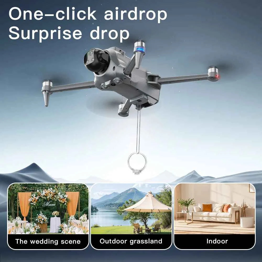 AE20 Drone Vocation GPS Return Lifting Airdrop 3km 25min Battery Voice broadcast Intelligent Positioning Remote Control Aircraft