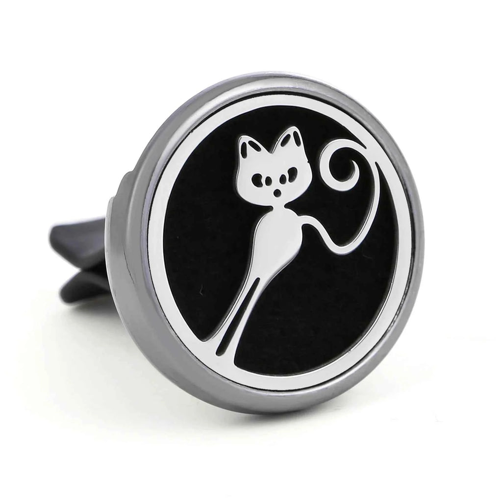 1PC Refillable Car Air Freshener Perfume Diffuser Clip with 10pcs Pads Auto Vent Interior Aromatherapy Diffuser