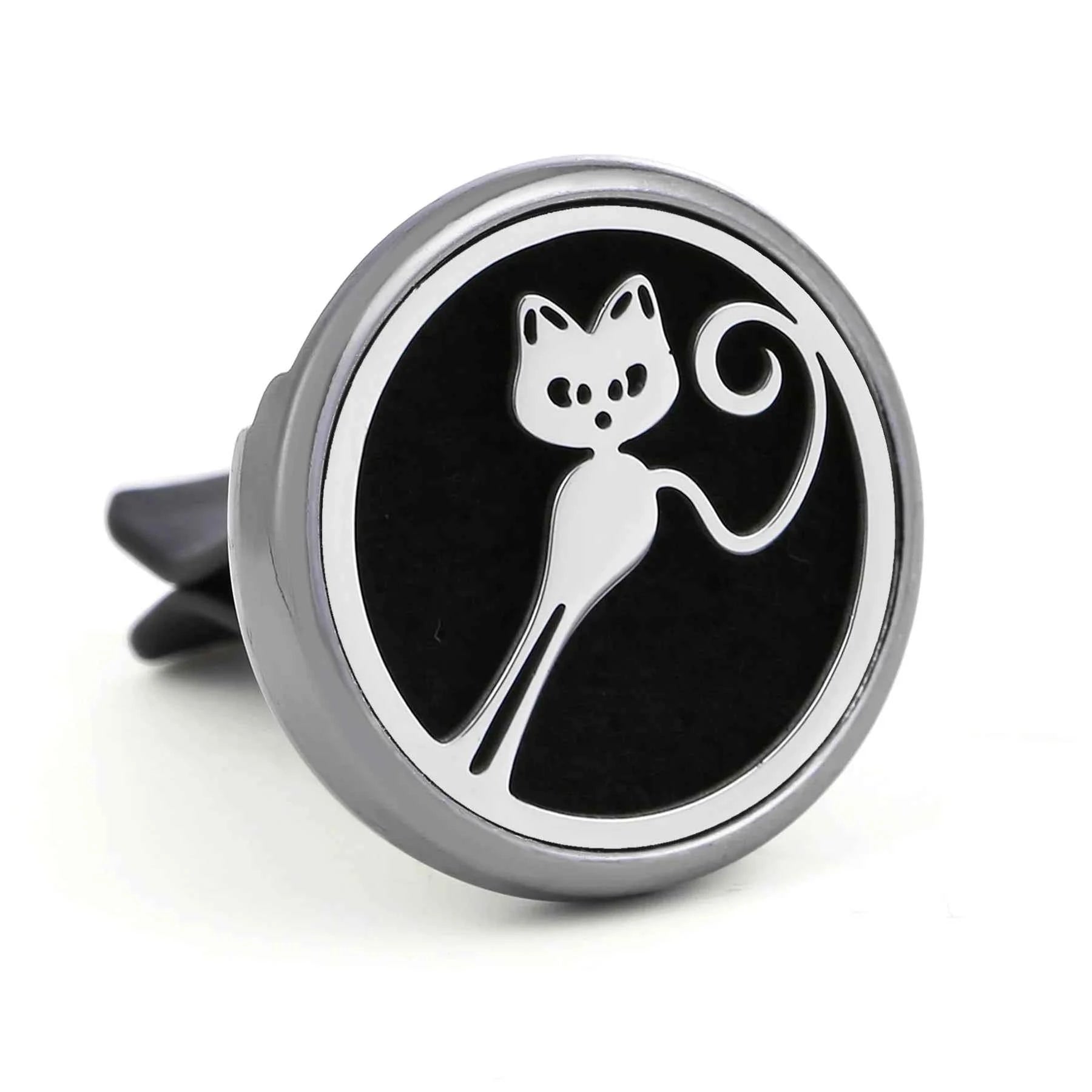 1PC Refillable Car Air Freshener Perfume Diffuser Clip with 10pcs Pads Auto Vent Interior Aromatherapy Diffuser
