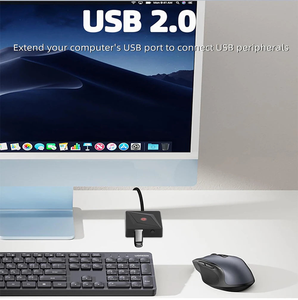 1.7m Computer External Switch +Restart+USB 2.0 PC Desktop Computer Power Control Cable USB Ports External Mouse Keyboard U Drive