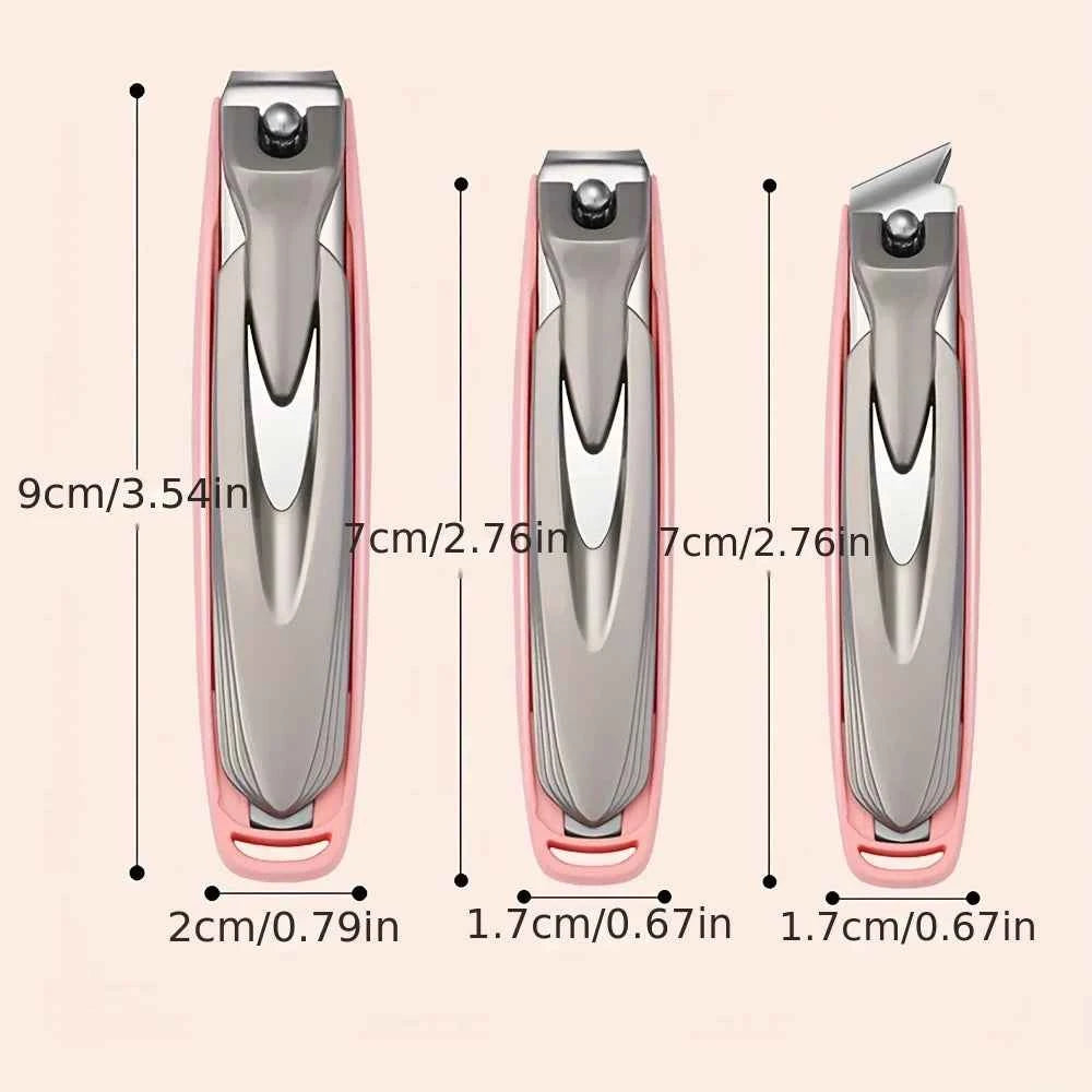 Colorful Nail Clippers Anti-Splash Nail Cutter Detachable Design Fingernail Clippers Stainless Steel Manicure Nail Tool