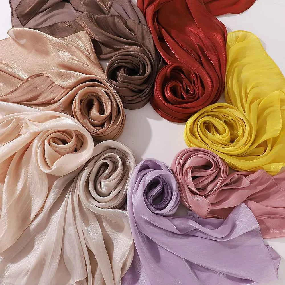 Premium Chiffon Hijabs For Woman Soft Long Turban Veil Scarves Muslim Hijab Shawls Islam Women Head Wraps Accessoires Ramadan