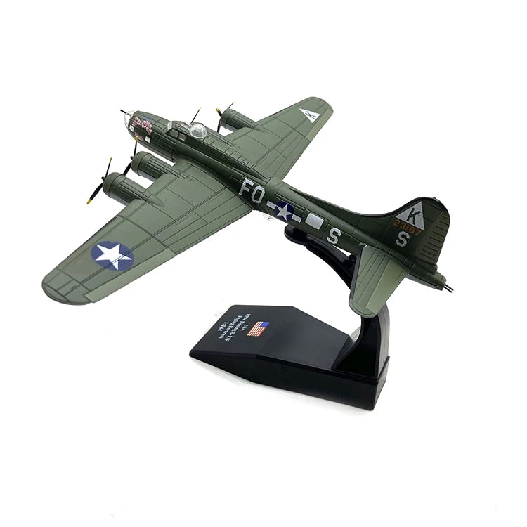 JASON TUTU 1/144 Scale American Boeing Flying Fortress B-17 Model Aircraft Adult Children Toys for Display Show