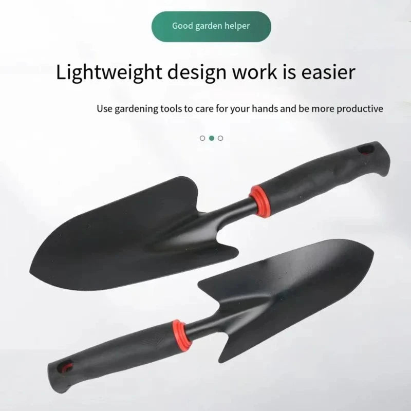 Home Gardening Tools Set. Modern Gardening Tools Set. Light Weight Two-end Hoe Five Teeth Rake Shovel Outdoor