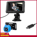 Baby Car Mirror 1080P Monitor with Camera USB Plug 4.3" Baby Camera With Night Vision 150°Viewing Angle for Infants Kids Pets