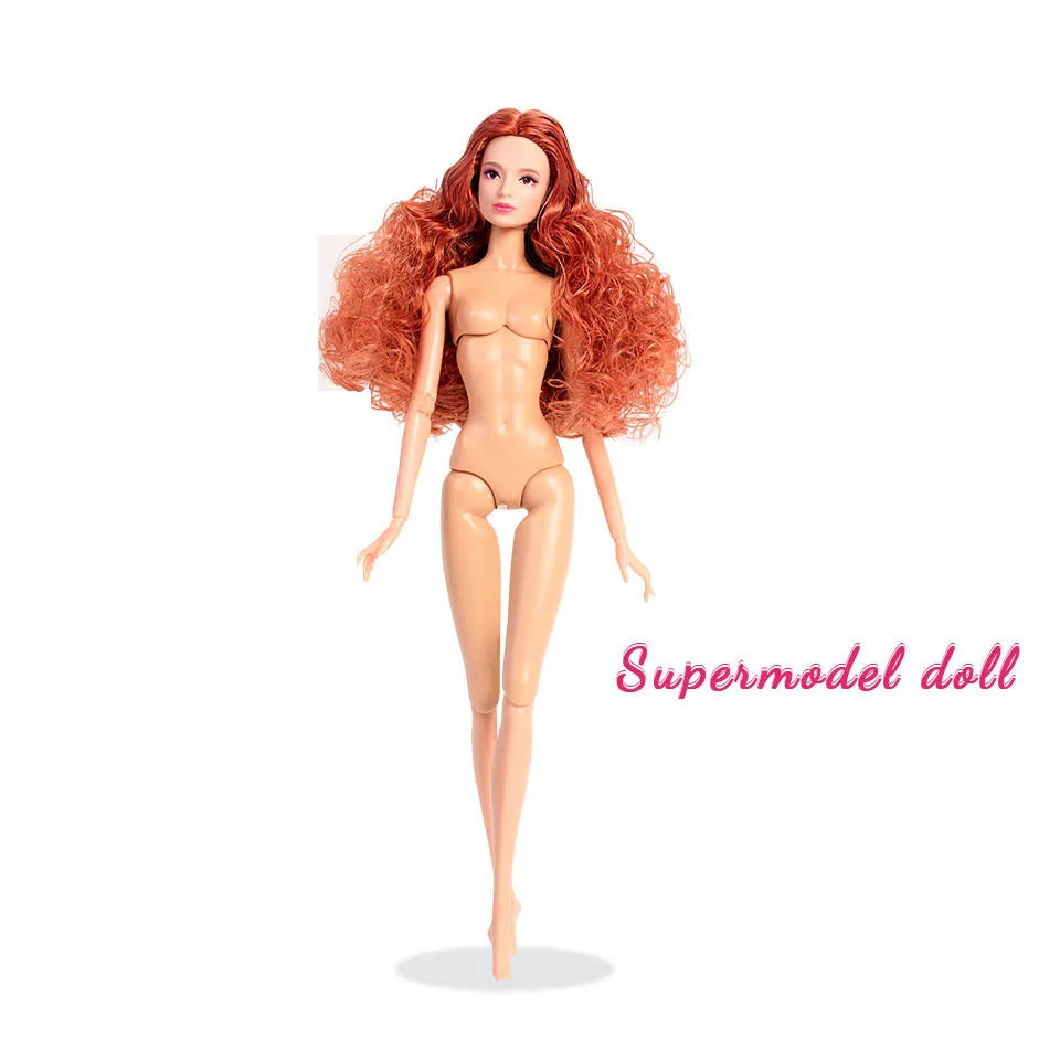 32cm Fashion Star Supermodel Doll New Upgrade 1/6 Babi Exquisite Makeup Long Hair White Skin Joints Movable Daily Dress Up Toys