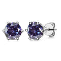 JoyceJelly 1/2/4CT VVS D Color Moissanite Russian Cut 8H8A Lab Diamond Stud Earrings For Women S925 Sterling Silver Fine Jewelry
