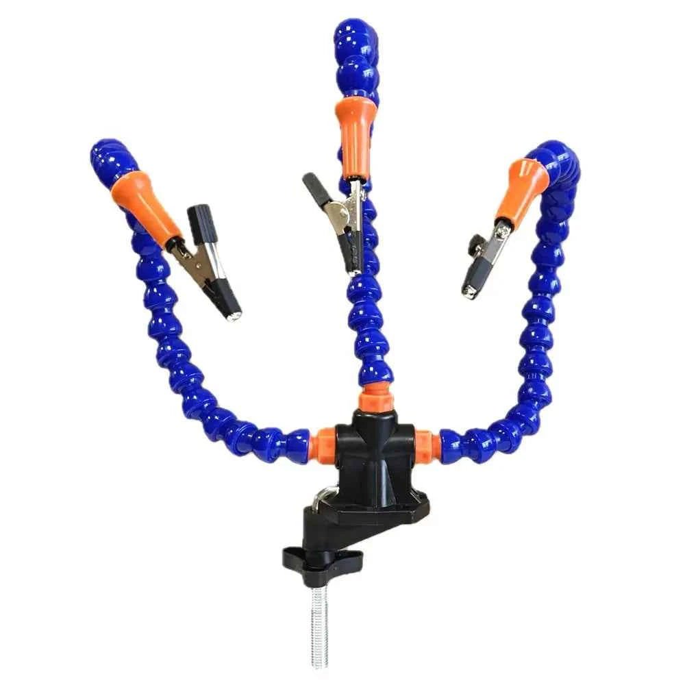 Helping Hands Soldering, Third Hand PCB Circuit Board Holder Flexible Arms with Desk Clamp Base for Electronic Boards Repair