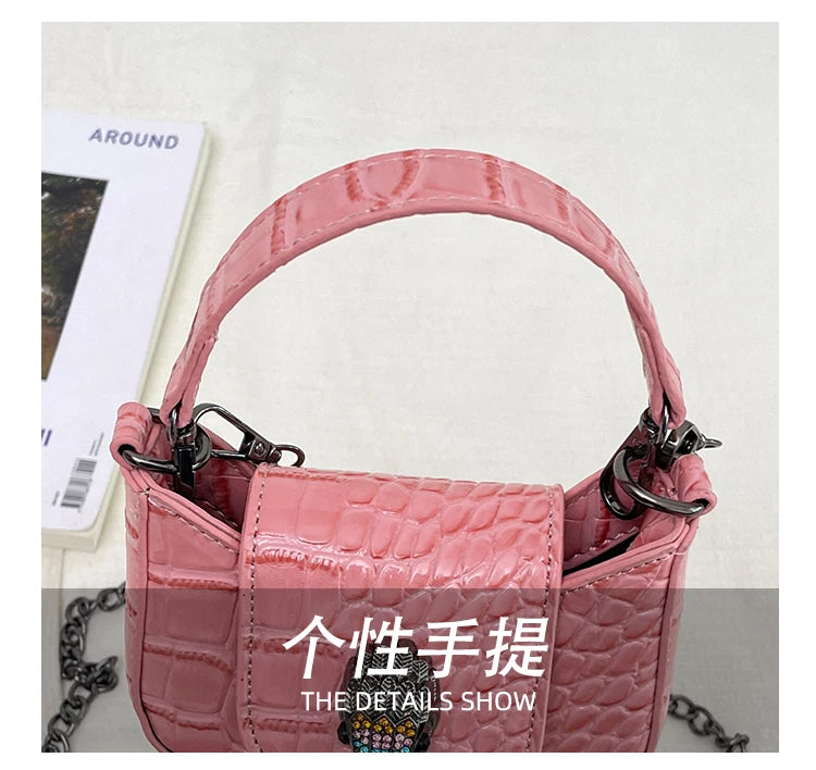 Best Superstar Show Original Diaper Bag, Retro Textured Leather, High-End Minimalist Crossbody Handbag For Party