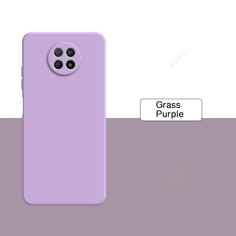 Original Basic Phone Case Cover for Xiaomi Redmi Note9 Note 9T 9 Pro 9Pro Max 9S 5G Square Silicone Soft Back Fundas Accessories