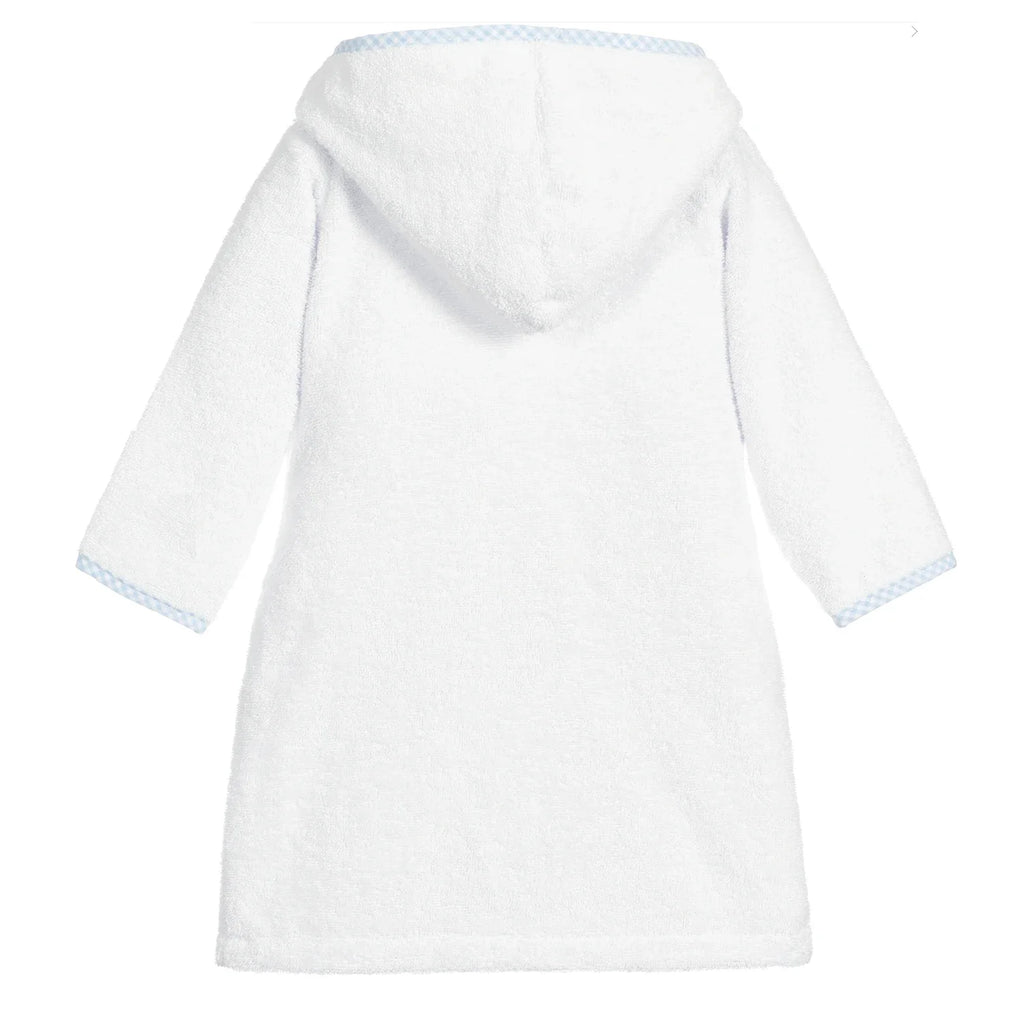 Ruffkids 100% Cotton BathRobe Boys Girls Robe Pajamas Sleepwear With Belt White Pijamas Long Sleeve Hooded Bath Towels Kids Pjs