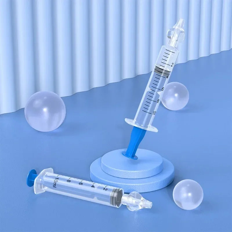 10ML Baby Nasal Aspirator Syringe Baby Nose Cleaner Rhinitis Nasal Washer Irrigator Needle Baby Nose Washing for Children